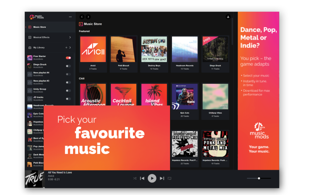Music app in Overwolf